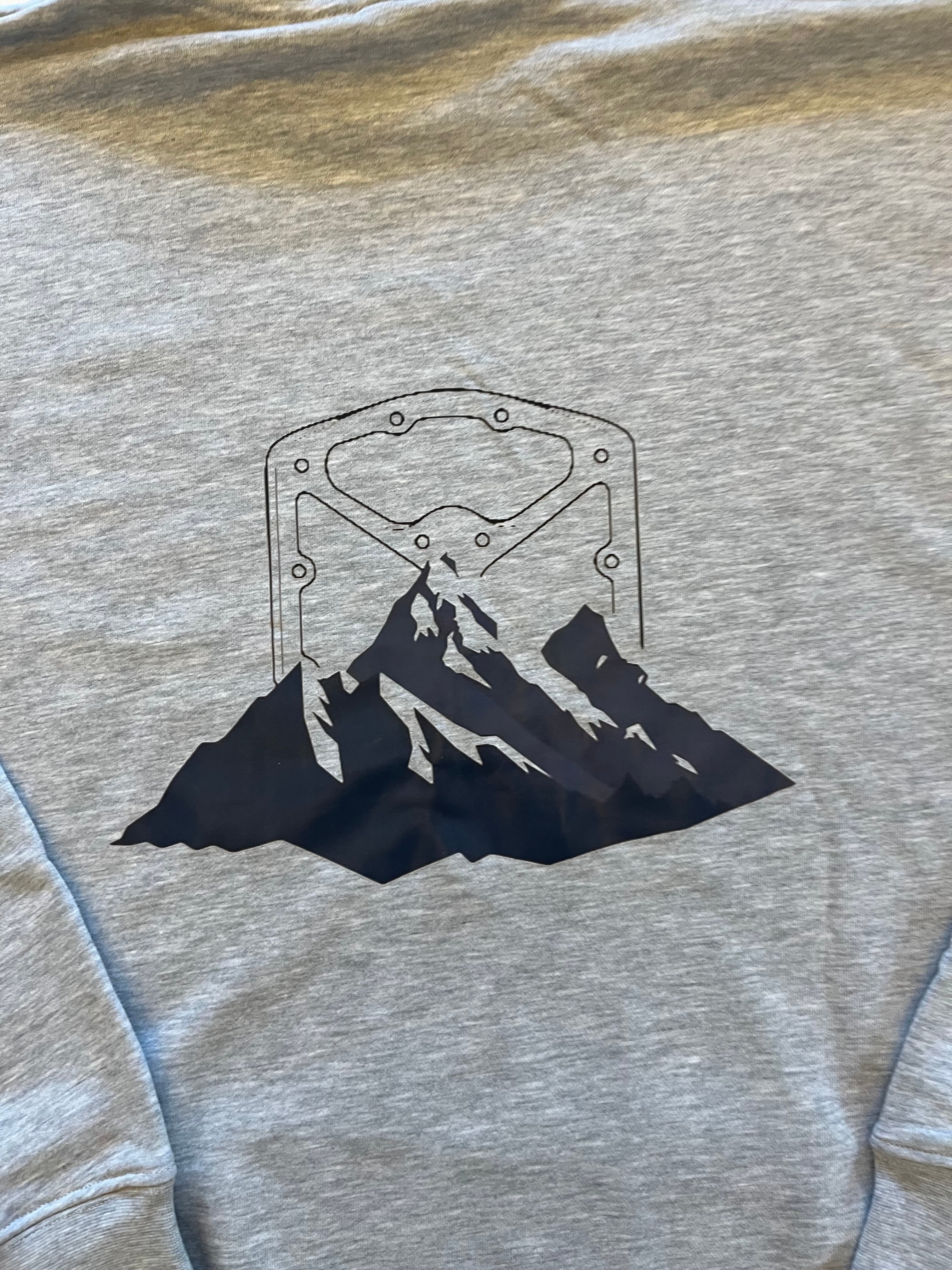 Grey mountain hoodie
